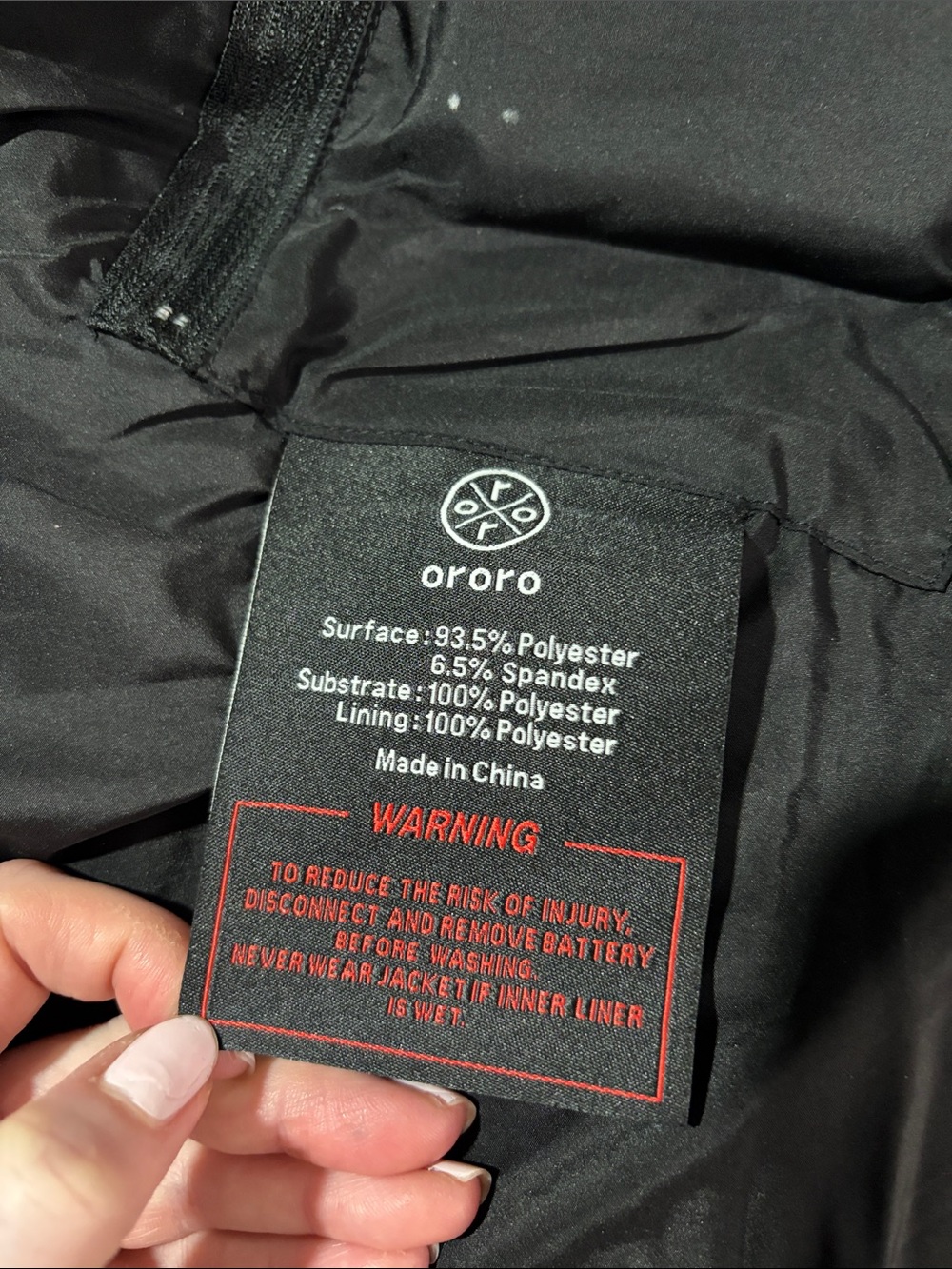 Ororo men’s Black Heated Puffer Jacket - L - Picture 2 of 9